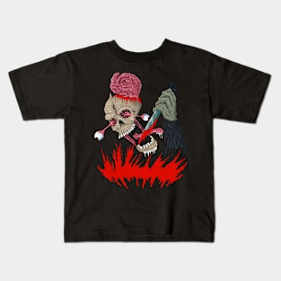 Crazy Insane Skull Kids T-Shirt